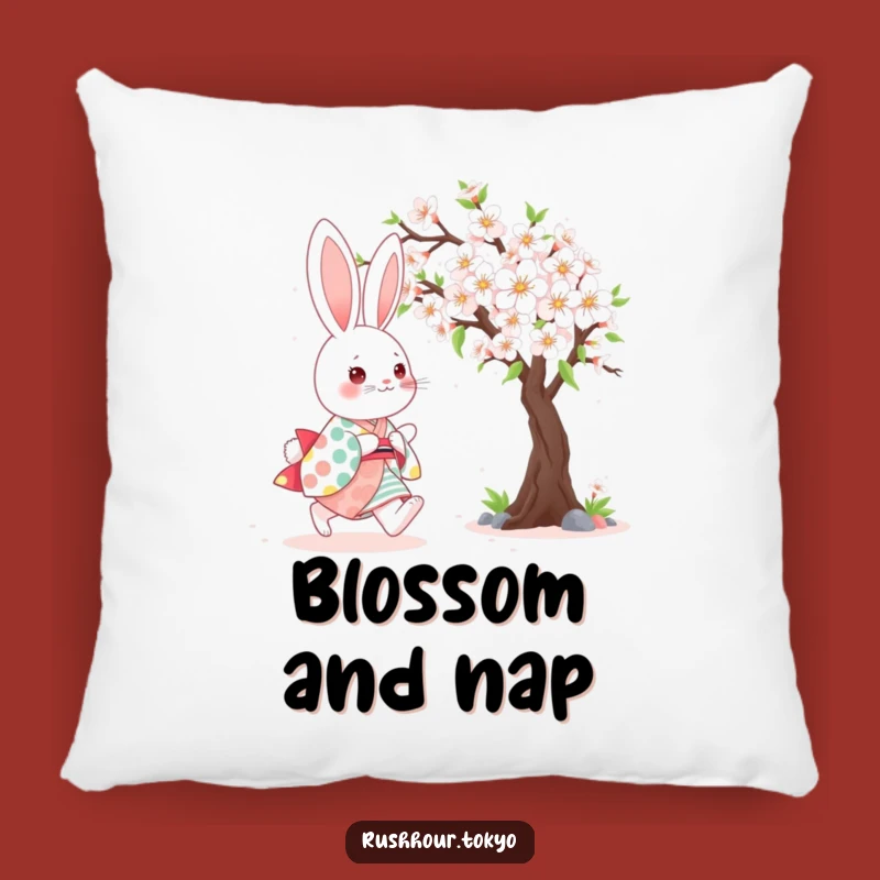 Soft Funny Kawaii Bunny Pillow - Cozy Funny Gift for Spring Lovers