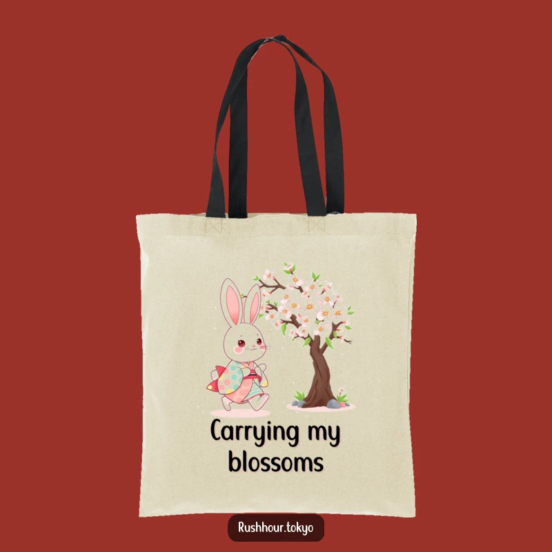 Funny Kawaii Bunny Kimono Tote Bag - Carry Spring with This Funny Gift
