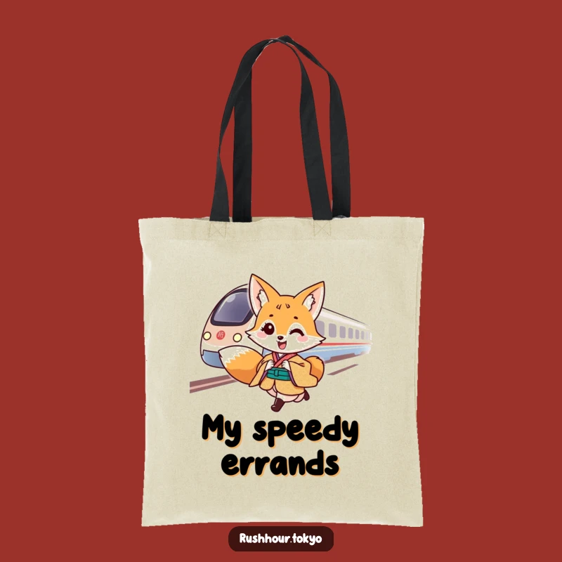 Funny Fox Bullet Train Tote Bag - Your Travel Funny Gift Essential